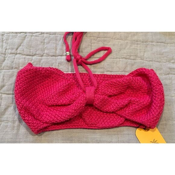 NWT BANANHOT *Revolve* ARIA HOT PINK - TOP - Knit Bandeau Top - Picture 7 of 12